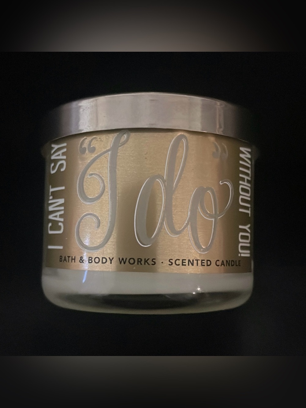 Bath & Body Works I Can’t Say “I Do” Without You Mini Candle - Picture 1 of 4